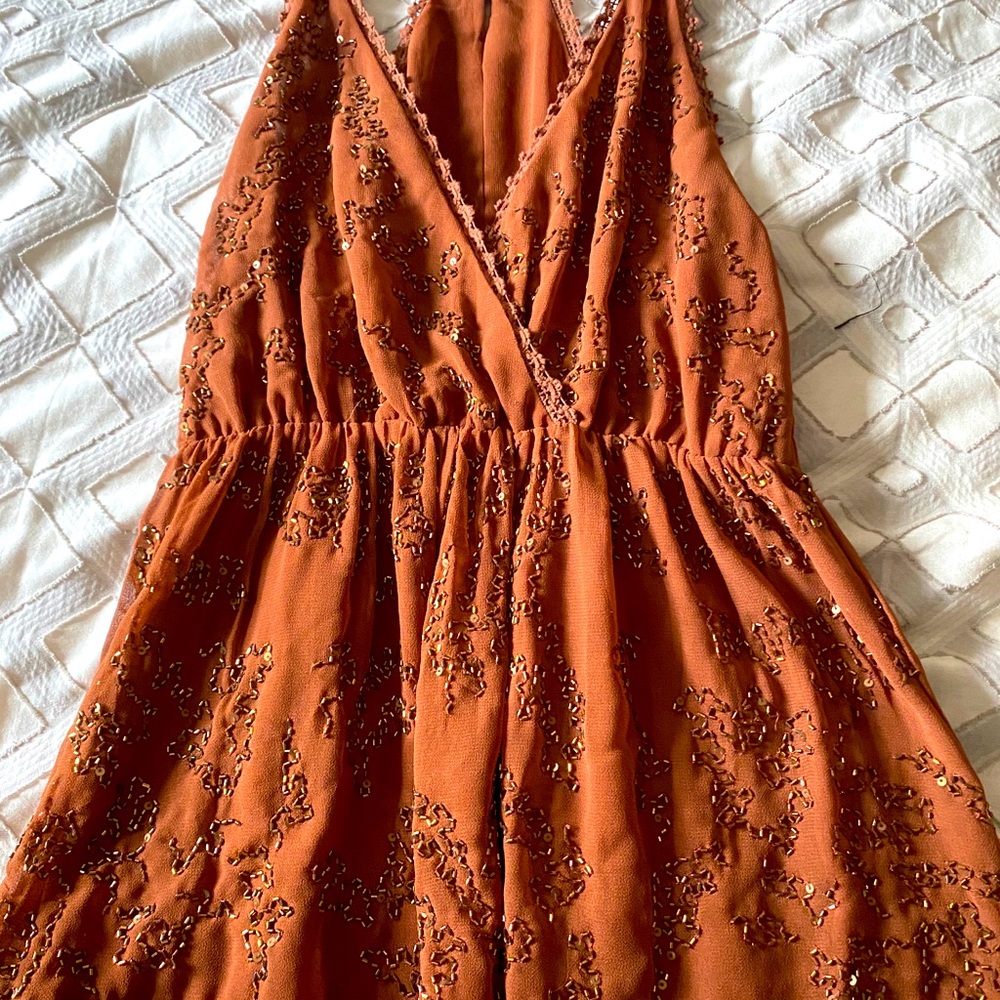 BKE boutique darling beaded tank.